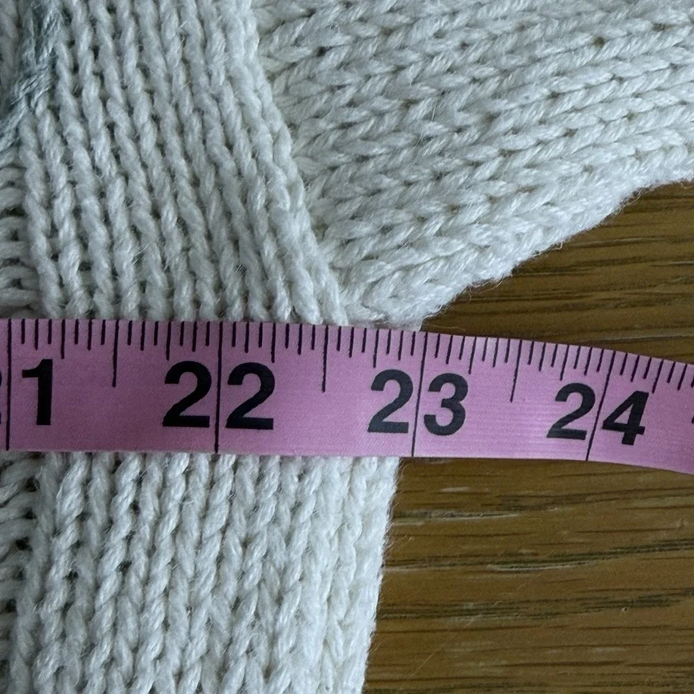 Yarnworks Hand Knit Floral Cable Knit Sweater Medium‎ Cottagecore